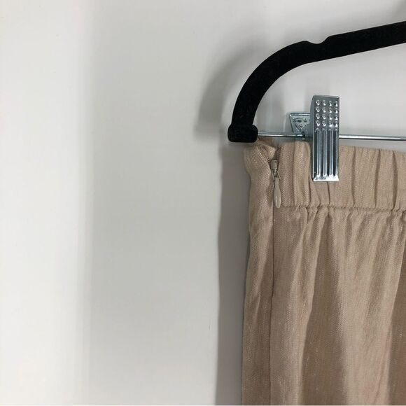 J. Jill Linen Stretch Ankle Pants Beige Cream Size Small - Picture 7 of 9